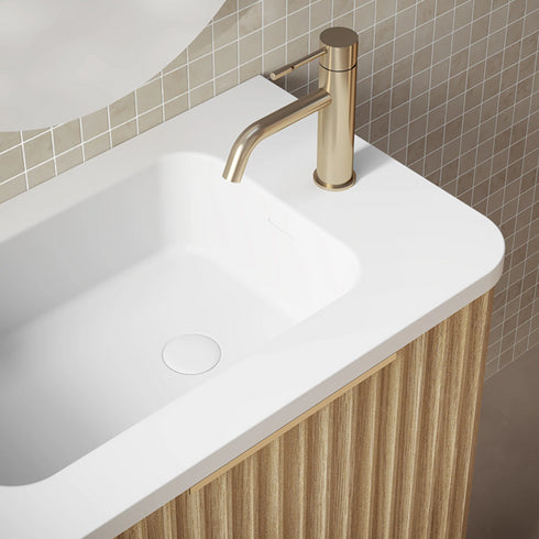 Gravity 500 Small Space Curved Wall Hung Vanity